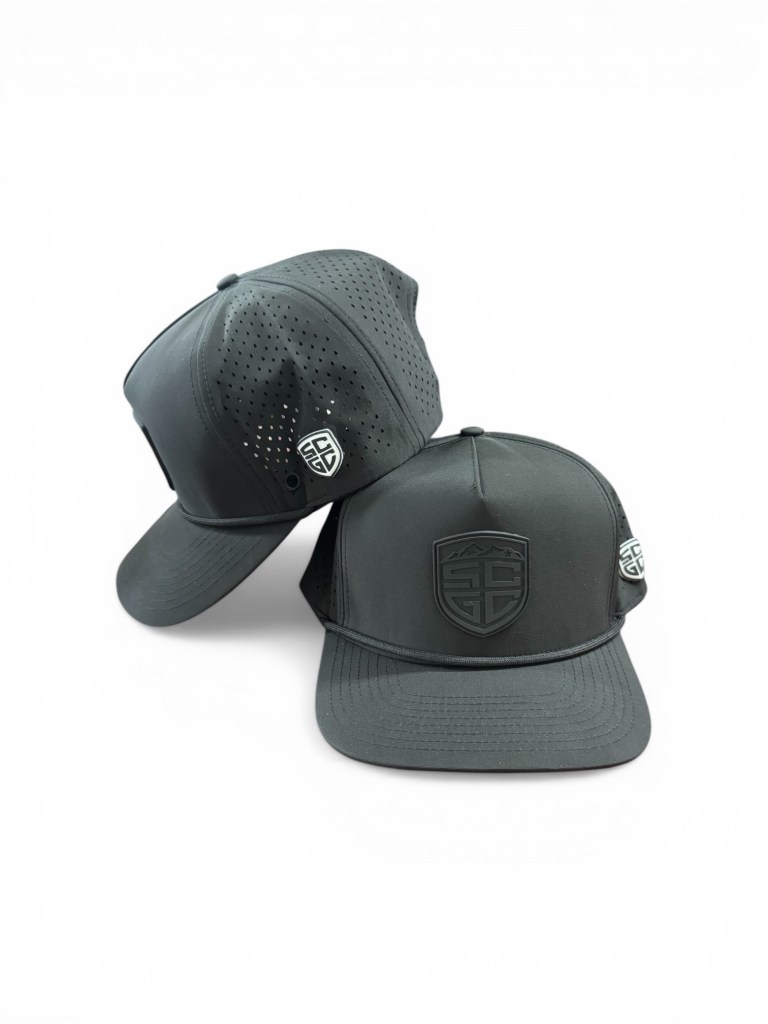 SCGC Launch Performance Rope Hat — Black Shield